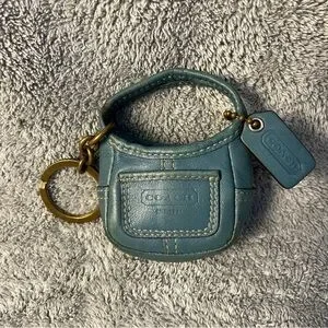 Coach | Bags | Vintage Coach Mini Ergo Teal Key Fob Keychain